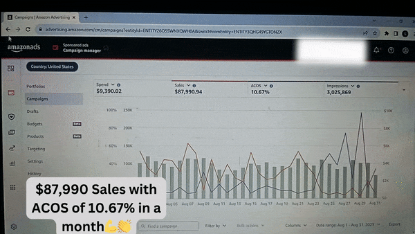 Amazon PPC client result